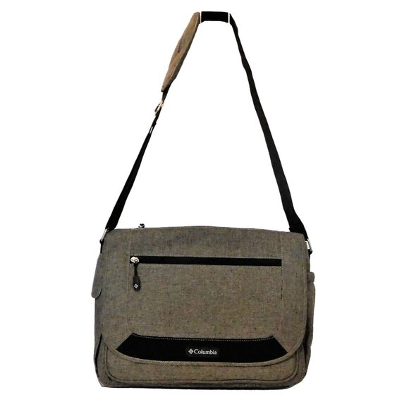 Columbia Departure Point Messenger Traveling Gray Diaper Bag Insulated Crossbody - Picture 1 of 12